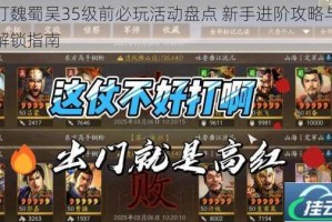 暴打魏蜀吴35级前必玩活动盘点 新手进阶攻略与福利解锁指南