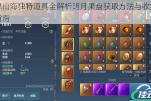 妄想山海独特道具全解析明月果盘获取方法与收集技巧指南