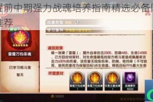 拳魂觉醒前中期强力战魂培养指南精选必备阵容搭配与过渡推荐