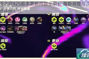 云顶之弈925版本更新内容全解析 最新调整与改动信息详细汇总