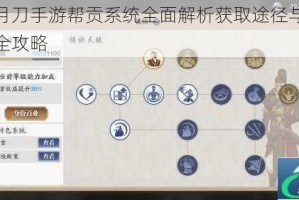 天涯明月刀手游帮贡系统全面解析获取途径与高效使用技巧全攻略