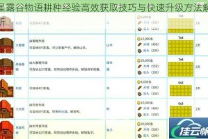 星露谷物语耕种经验高效获取技巧与快速升级方法解析