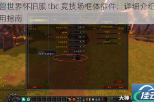 魔兽世界怀旧服 tbc 竞技场框体插件：详细介绍及使用指南