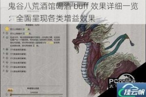 鬼谷八荒酒馆喝酒 buff 效果详细一览：全面呈现各类增益效果