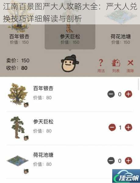 江南百景图严大人攻略大全:严大人兑换技巧详细解读与剖析