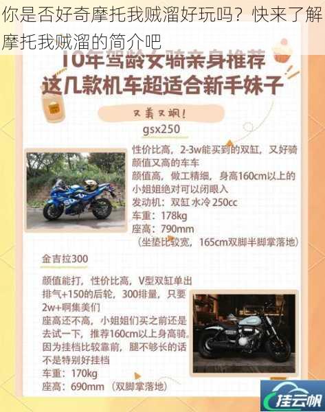 你是否好奇摩托我贼溜好玩吗？快来了解摩托我贼溜的简介吧