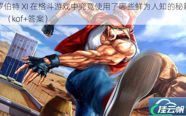 罗伯特 XI 在格斗游戏中究竟使用了哪些鲜为人知的秘籍?(kof+答案)
