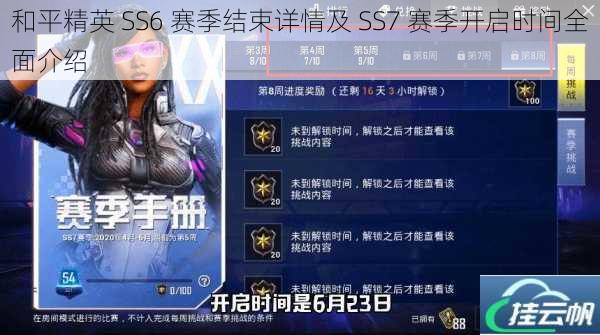 和平精英 SS6 赛季结束详情及 SS7 赛季开启时间全面介绍