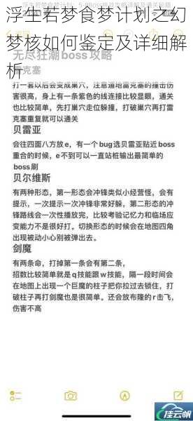 浮生若梦食梦计划之幻梦核如何鉴定及详细解析