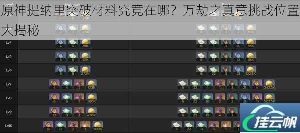 原神提纳里突破材料究竟在哪?万劫之真意挑战位置大揭秘