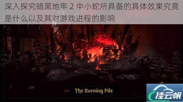 深入探究暗黑地牢 2 中小蛇所具备的具体效果究竟是什么以及其对游戏进程的影响