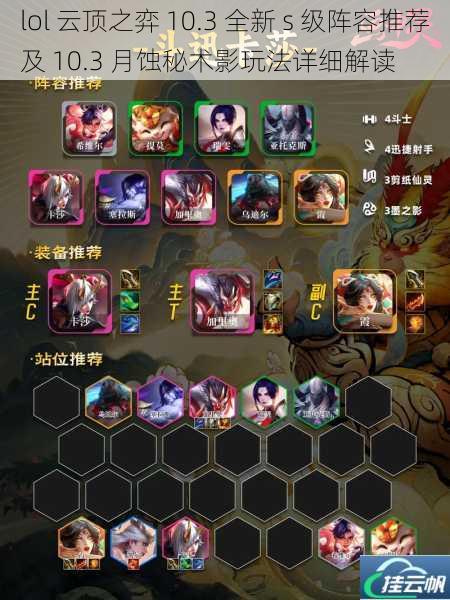 lol 云顶之弈 10.3 全新 s 级阵容推荐及 10.3 月蚀秘术影玩法详细解读