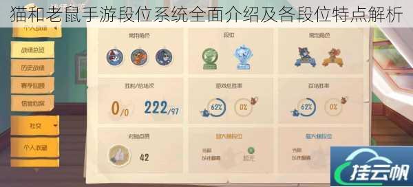 猫和老鼠手游段位系统全面介绍及各段位特点解析