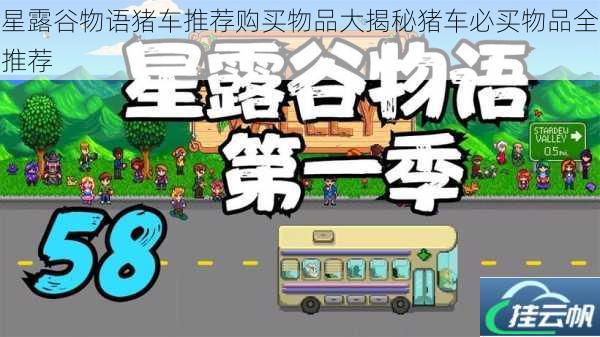 星露谷物语猪车推荐购买物品大揭秘猪车必买物品全推荐