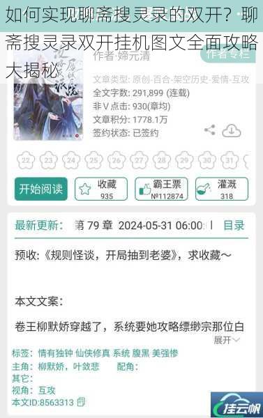 如何实现聊斋搜灵录的双开?聊斋搜灵录双开挂机图文全面攻略大揭秘