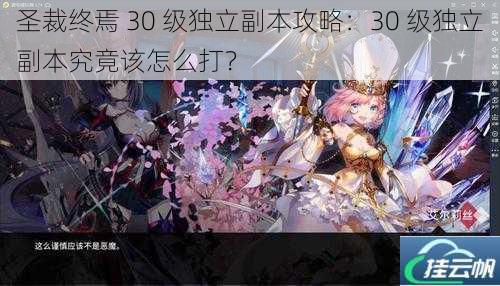 圣裁终焉 30 级独立副本攻略:30 级独立副本究竟该怎么打?