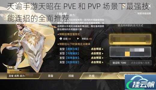 天谕手游天昭在 PVE 和 PVP 场景下最强技能连招的全面推荐