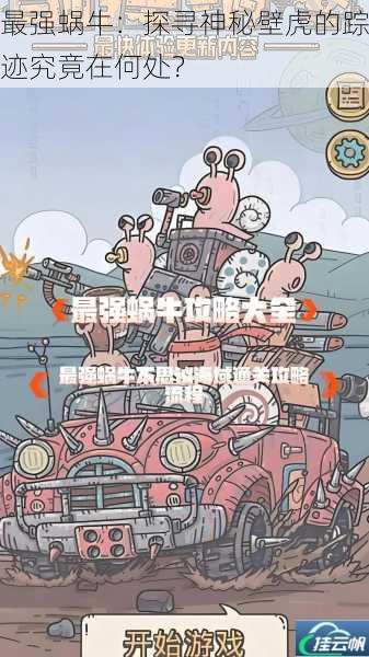 最强蜗牛:探寻神秘壁虎的踪迹究竟在何处?