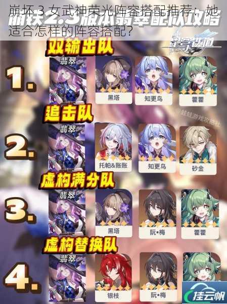 崩坏 3 女武神荣光阵容搭配推荐:她适合怎样的阵容搭配?