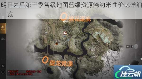 明日之后第三季各级地图蓝绿资源烧纳米性价比详细一览