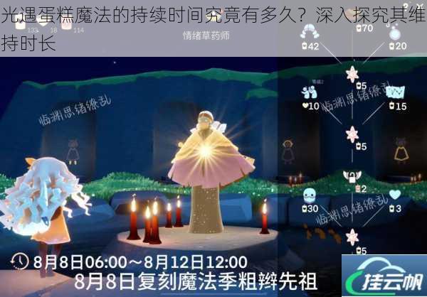 光遇蛋糕魔法的持续时间究竟有多久?深入探究其维持时长