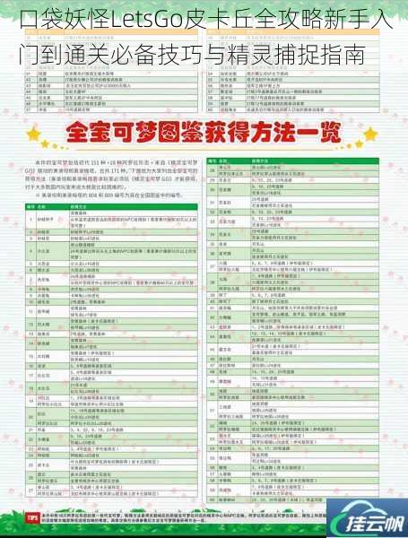 口袋妖怪LetsGo皮卡丘全攻略新手入门到通关必备技巧与精灵捕捉指南
