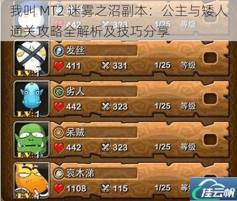 我叫 MT2 迷雾之沼副本:公主与矮人通关攻略全解析及技巧分享