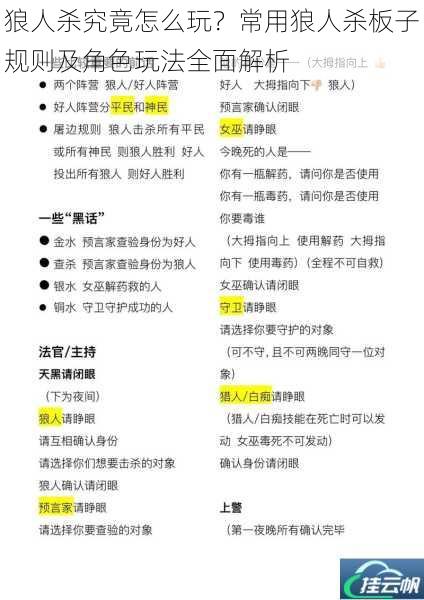狼人杀究竟怎么玩?常用狼人杀板子规则及角色玩法全面解析