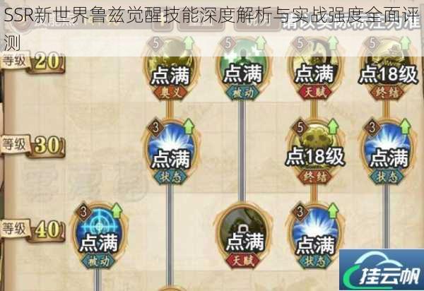 SSR新世界鲁兹觉醒技能深度解析与实战强度全面评测