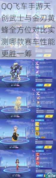QQ飞车手游天创武士与金刃黄蜂全方位对比实测哪款赛车性能更胜一筹