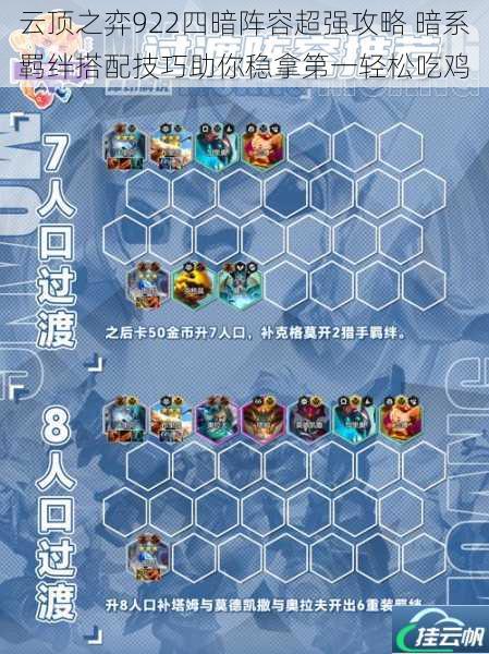 云顶之弈922四暗阵容超强攻略 暗系羁绊搭配技巧助你稳拿第一轻松吃鸡