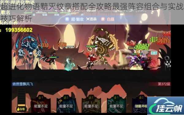 超进化物语黯灭纹章搭配全攻略最强阵容组合与实战技巧解析