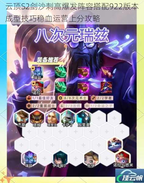 云顶S2剑沙刺高爆发阵容搭配922版本成型技巧稳血运营上分攻略