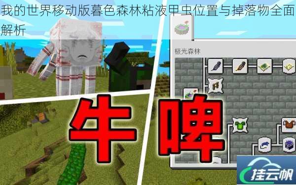 我的世界移动版暮色森林粘液甲虫位置与掉落物全面解析