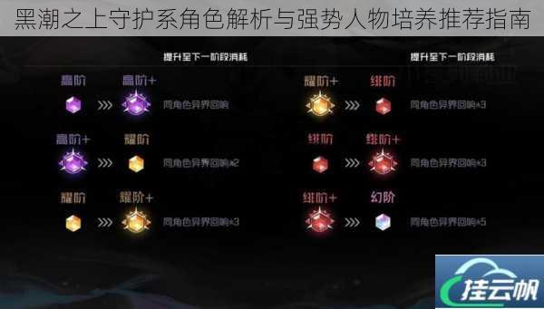 黑潮之上守护系角色解析与强势人物培养推荐指南