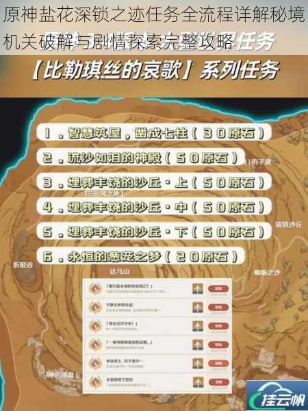 原神盐花深锁之迹任务全流程详解秘境机关破解与剧情探索完整攻略