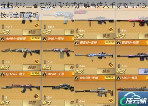 穿越火线王者之怒获取方式详解高效入手攻略与实战技巧全面解析