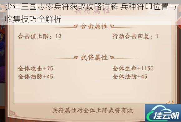 少年三国志零兵符获取攻略详解 兵种符印位置与收集技巧全解析