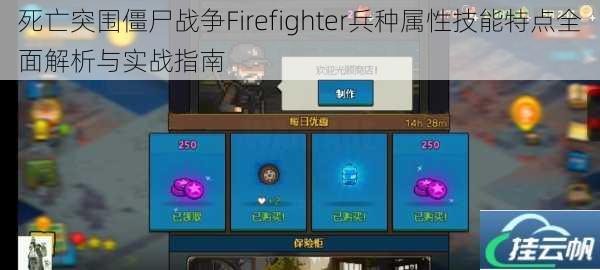 死亡突围僵尸战争Firefighter兵种属性技能特点全面解析与实战指南
