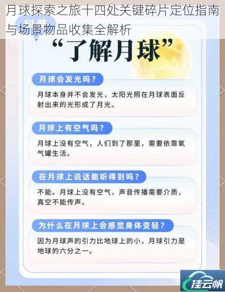 月球探索之旅十四处关键碎片定位指南与场景物品收集全解析