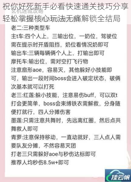 祝你好死新手必看快速通关技巧分享轻松掌握核心玩法无痛解锁全结局