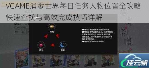 VGAME消零世界每日任务人物位置全攻略 快速查找与高效完成技巧详解