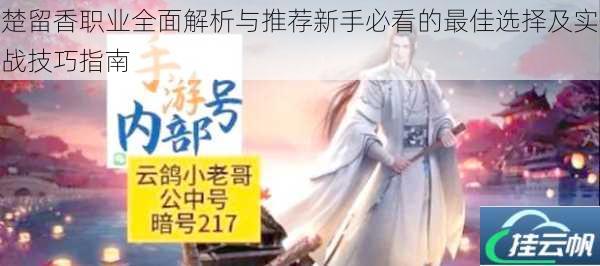 楚留香职业全面解析与推荐新手必看的最佳选择及实战技巧指南