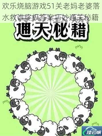 欢乐烧脑游戏51关老妈老婆落水救谁终极答案巧妙通关秘籍