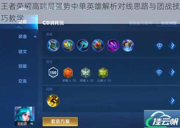王者荣耀高端局强势中单英雄解析对线思路与团战技巧教学