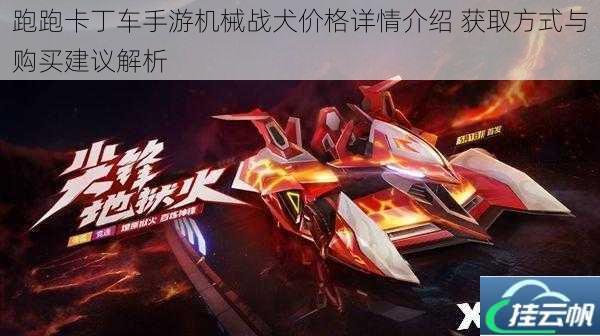 跑跑卡丁车手游机械战犬价格详情介绍 获取方式与购买建议解析