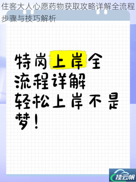住客大人心愿药物获取攻略详解全流程步骤与技巧解析
