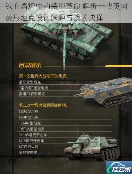 铁血熔炉中的装甲革命 解析一战英国菱形坦克设计渊源与战场抉择