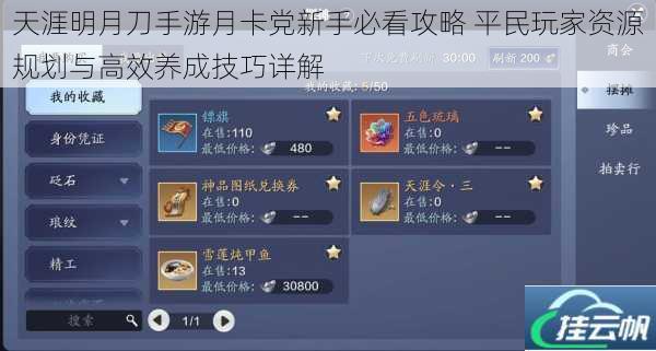 天涯明月刀手游月卡党新手必看攻略 平民玩家资源规划与高效养成技巧详解