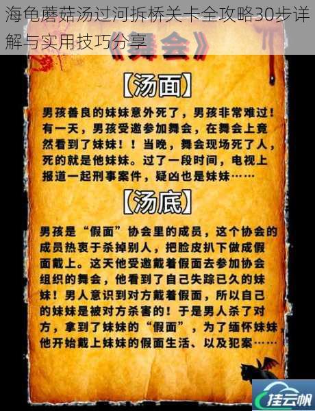 海龟蘑菇汤过河拆桥关卡全攻略30步详解与实用技巧分享